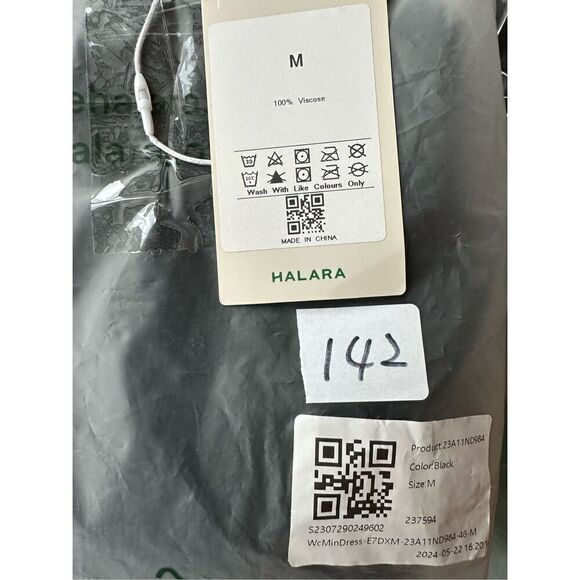 Size M Backless Crisscross Adjustable Strap Shirred Plicated Flowy Mini Linen-Fe - Picture 7 of 8